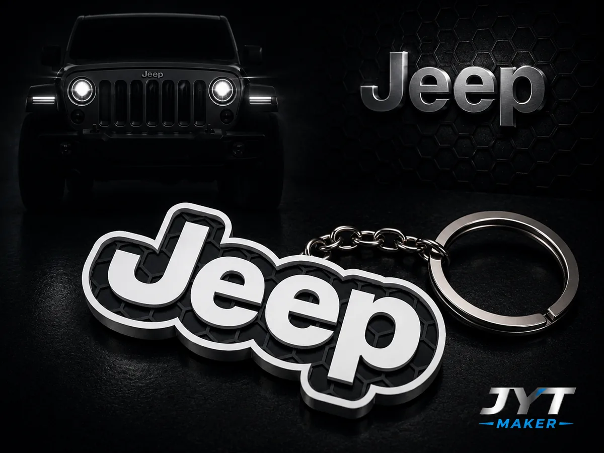 Porta-chaves Jeep — impressão 3D premium