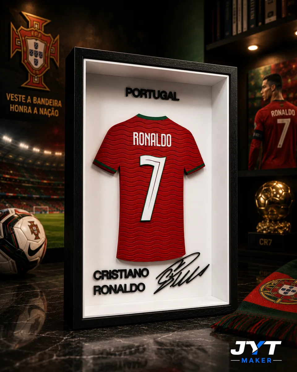 Quadro 3D Cristiano Ronaldo Portugal